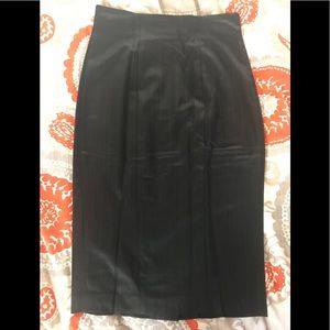 bebe Pinstripe Pencil Skirt